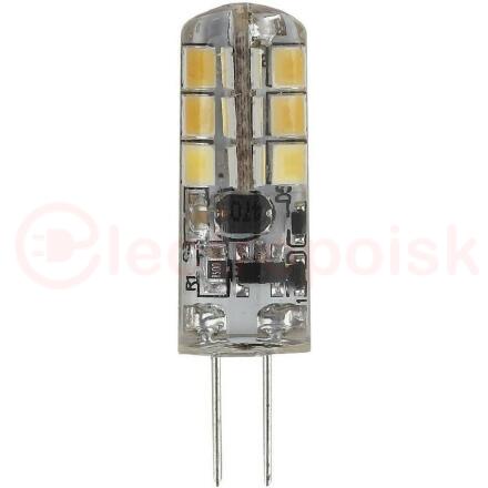 Лампа светодиодная LED 1.5Вт JC 2700К G4 теплый капсула 12V