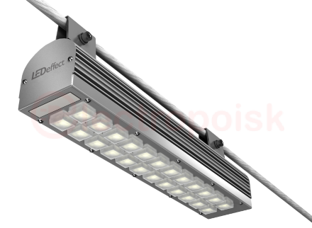 Светильник LED ОПТИМА (ССУ) 18Вт 2350Лм 5,0К КСС Ш1 108-151 град. IP67 крепление на трос