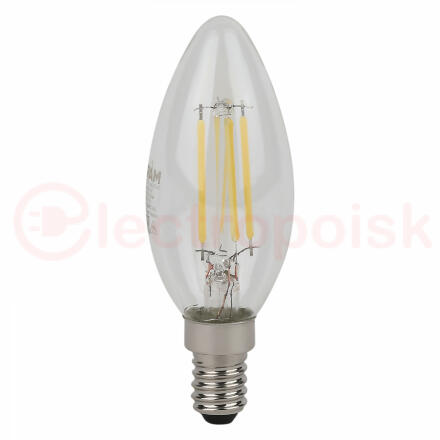 Лампа светодиодная филаментная LED Star Свеча 4Вт (замена 40Вт), 470Лм, 6500К, цоколь E14 OSRAM