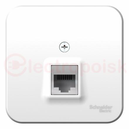 Розетка BLANCA наружная компьютерная RJ45, кат.5e, с изолирующей пластиной, белый