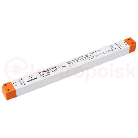 Блок питания ARV-SL12150-SLIM (12V, 12.5A, 150W, PFC) (ARL, IP20 Пластик, 3 года)