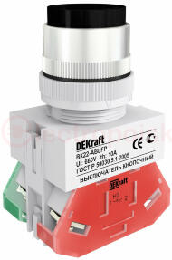 Кнопка ABLFP 22мм черная 220В ВK-22 Кнопка ABLFP 22мм черная 220В ВK-22