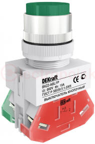 Кнопка зеленая ABLFP 22мм 220В ВK-22 Кнопка зеленая ABLFP 22мм 220В ВK-22