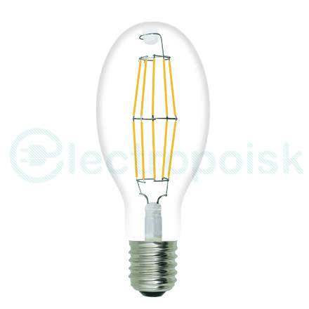 LED-ED90-40W/NW/E40/CL GLP05TR Лампа светодиодная, прозрачная. Белый свет (4000K). Картон. ТМ Uniel