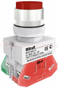 Кнопка красная ABLFP 22мм220В ВK-22 Кнопка красная ABLFP 22мм220В ВK-22