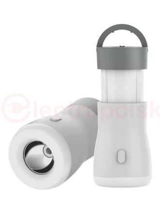 Фонарь-светильник аккумуляторный KOCAc6017LED- 3W , кемпинг-7 W, аккум. 3,7V  1,2 Ah, 150Lm - 3 часа, 250 Lm - 3 часа, 180 Lm - 4 часа, Космос