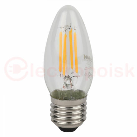 Лампа светодиодная филаментная LED Star Свеча 4Вт (замена 40Вт), 470Лм, 2700К, цоколь E27 OSRAM