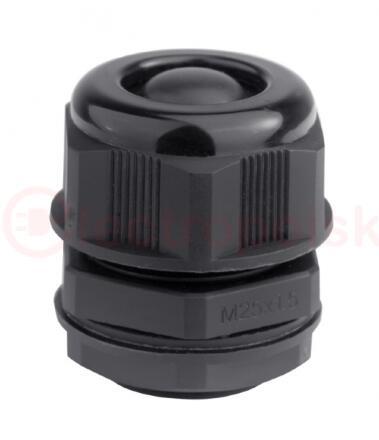 Кабельный ввод IP68 M32 с мембраной черный для    кабеля d.18-25mm