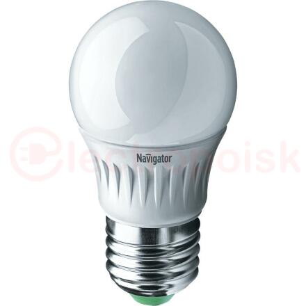 Лампа светодиодная 6вт NLL-G45-6-230-4K-E27-FR-SV