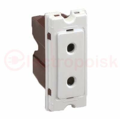 Розетка 2P, 10А 230В, винтовой зажим, S82C, механизм, графит