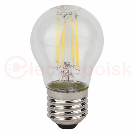 Лампа светодиодная филаментная LED Star Шарообразная 4Вт (замена 40Вт), 480Лм, 2700К, цоколь E27 OSRAM