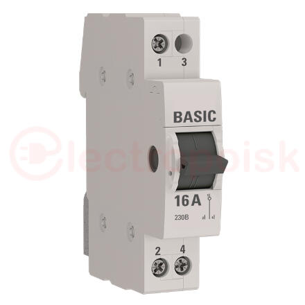 Переключатель трехпозиционный 1P 16A Basic