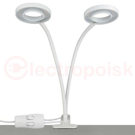 ULT-P35-15W/SPLE/TM IP40 WHITE Светильник для растений светодиодный с таймером, на прищепке. Спектр для фотосинтеза. TM Uniel