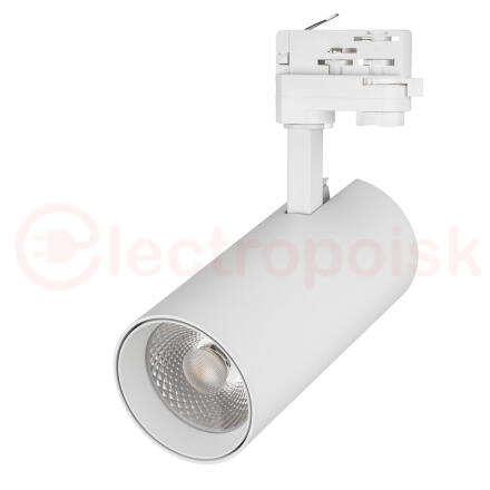 Светильник трековый LGD-GERA-4TR-R90-30W Day4000 (WH, 24 deg, 230V) (ARL, IP20 Металл, 5 лет)