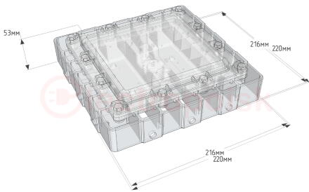 Светильник светодиодный ДСП-30Вт, IP67, 5000К, 4600Лм, взр:1ExsIIT6X, 120°, f=0.55, ~220в, крюк/скоба/труба 3/4, Arsenal-M