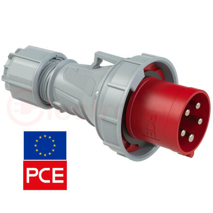 Вилка кабельная 63А/400V/3P+N+E/IP67