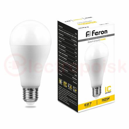 Лампа светодиодная LED 30вт Е27 теплый