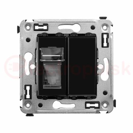 Avanti Розетка RJ-45 в стену, 5e одинарная, ''Черный квадрат''