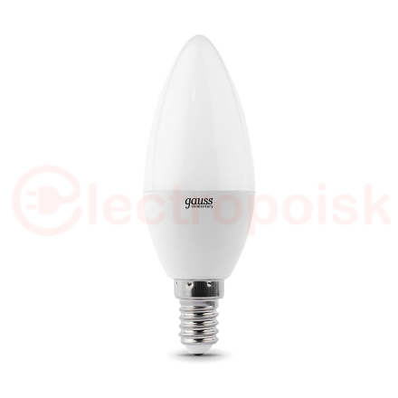 Лампа светодиодная LED 8 Вт 560 лм 6500К AC180-240В E14 свеча холодная  Elementary Gauss